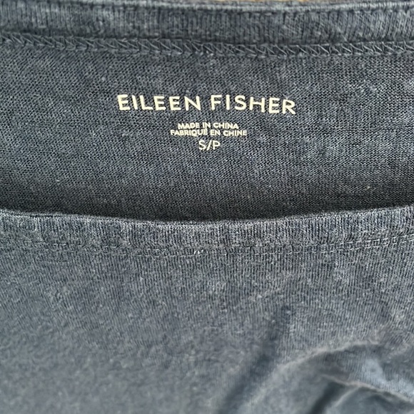 Eileen Fisher Navy Blue Tunic Top - Picture 5 of 7